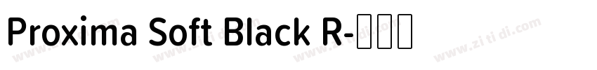 Proxima Soft Black R字体转换